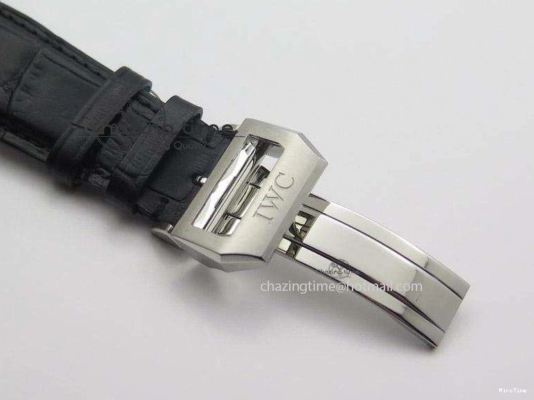 MIROTIME 0406 Portuguese Real PR IW500126 ZF 1:1 Best Edition Grey Red Dial On Black Leather Strap A52010 V Resilient 7333